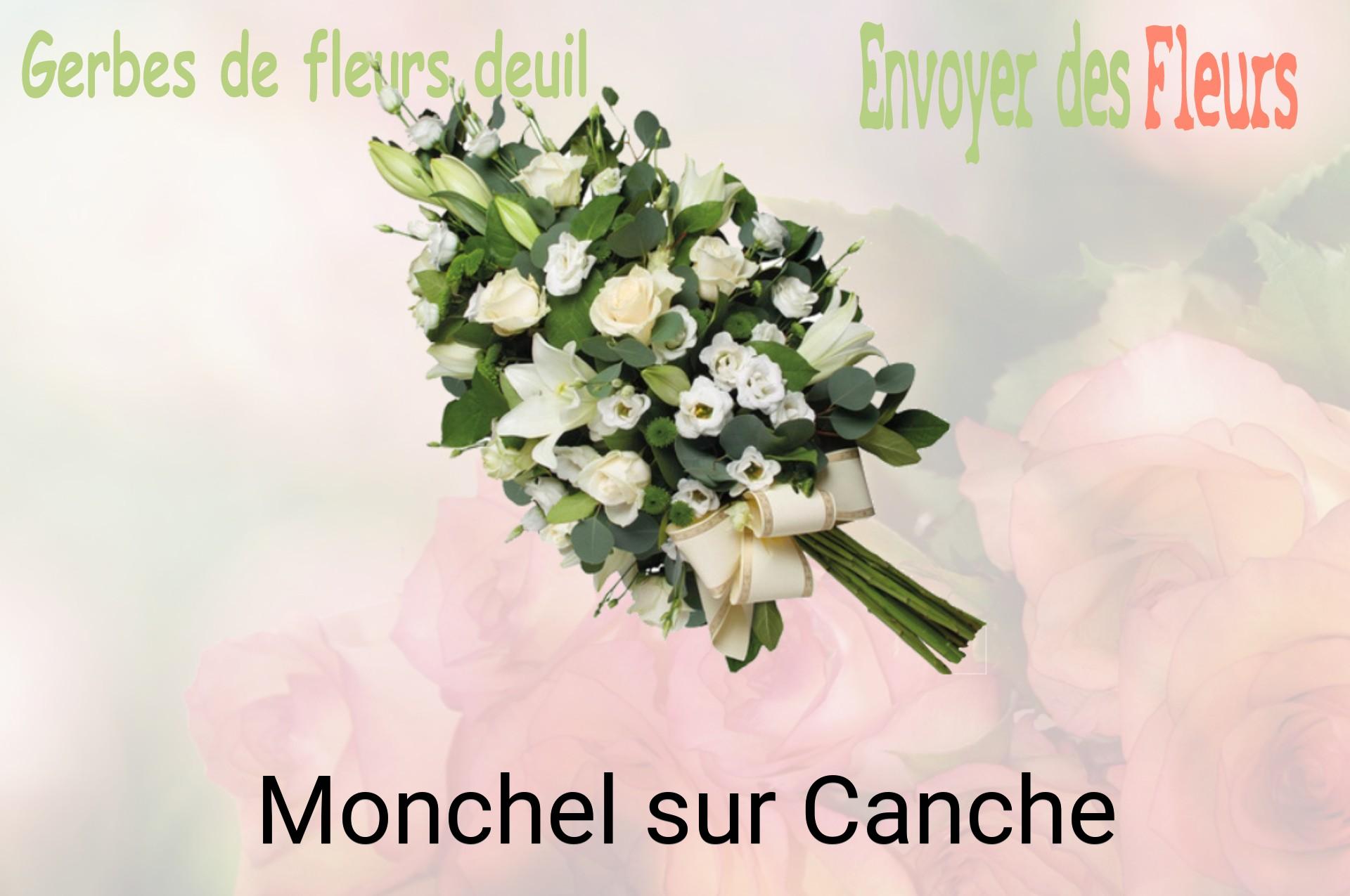 Gerbe de fleurs de deuil livrée à Monchel-sur-Canche